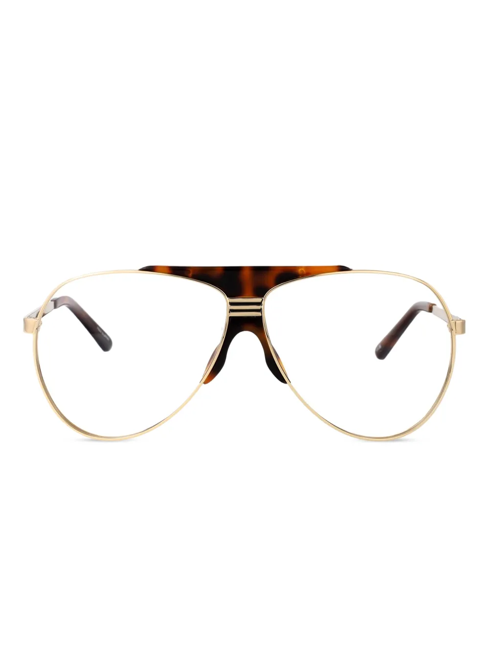 The Attico Bril met schildpadschild-effect Goud