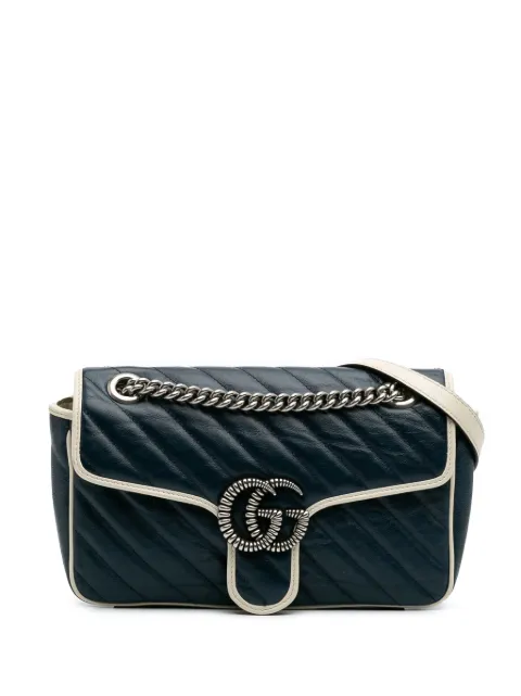 Gucci Pre-Owned 2016-2024 Small GG Marmont Matelasse Leather Torchon Flap crossbody bag