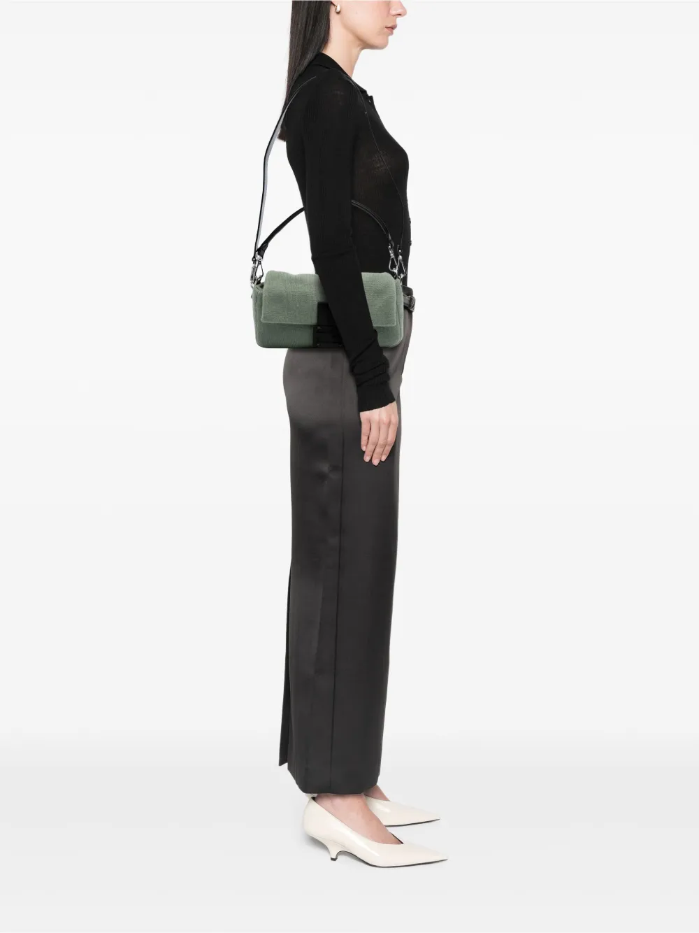 Fendi Pre-Owned 2010-2024 Cashmere Baguette satchel | Pre-Owned | Image 2