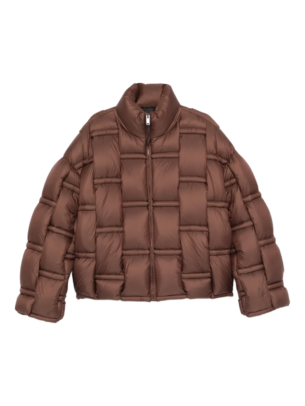 RAXXY+panelled+quilted+jacket+-+Marron