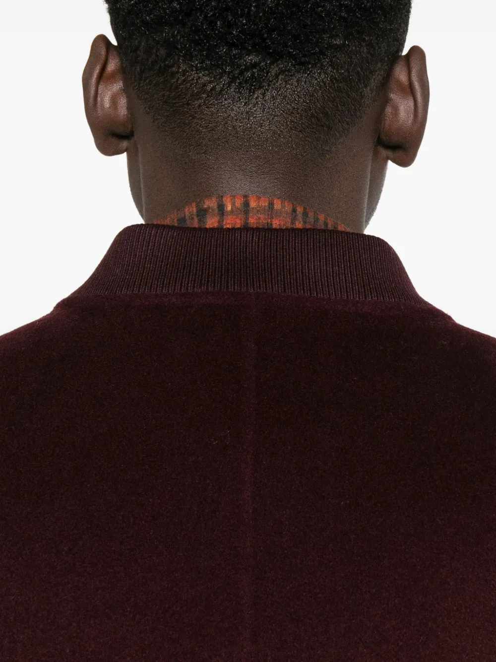 Amaranto Zip-up Pouch-pockets Bomber Jacket In Brown