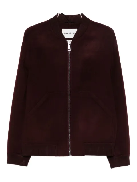 AMARÁNTO zip-up pouch-pockets bomber jacket