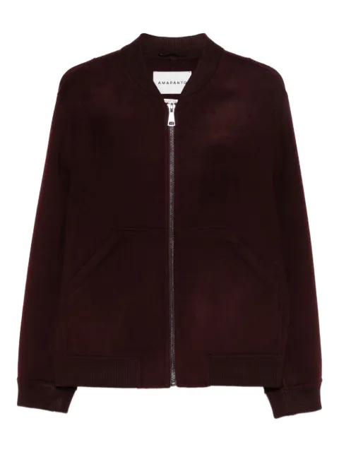 AMARÁNTO zip-up pouch-pockets bomber jacket