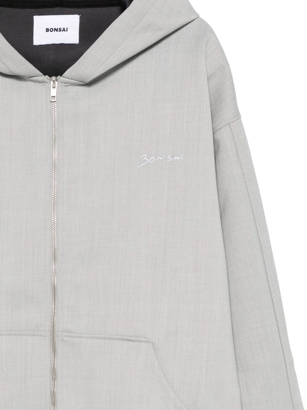 Bonsai Jas met capuchon en rits Grijs