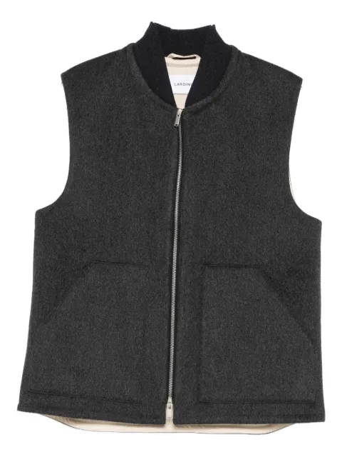 Lardini baseball-collar gilet 