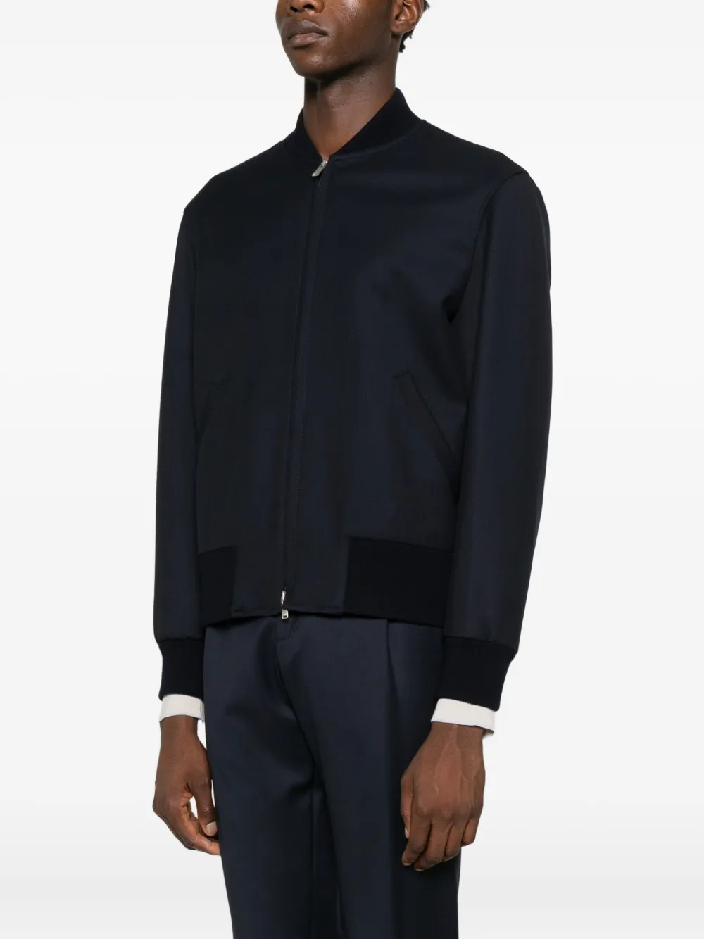 Lardini Bomberjack met rits Blauw