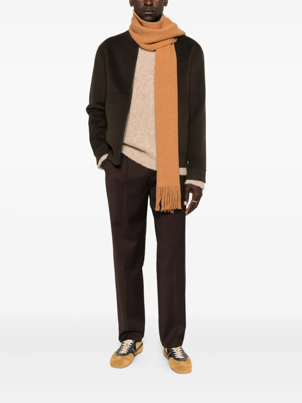 AMARÁNTO Broek met trekkoordtaille - Bruin