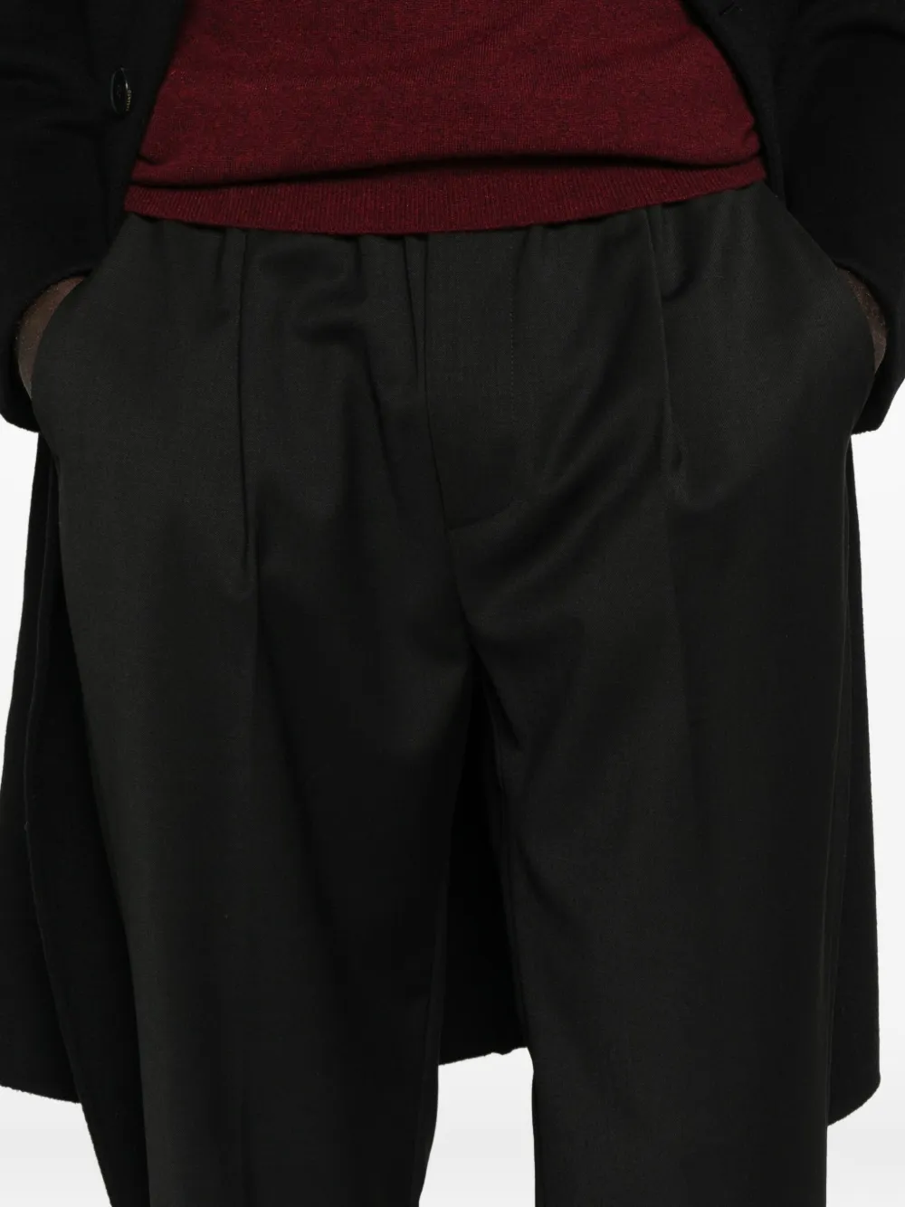 AMARÁNTO Broek met trekkoordtaille Zwart