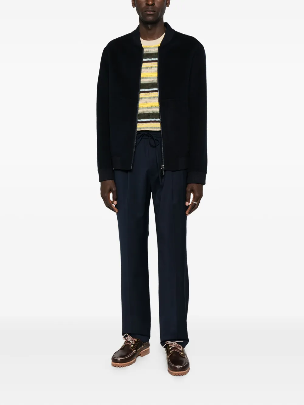 AMARÁNTO Broek met trekkoordtaille - Blauw