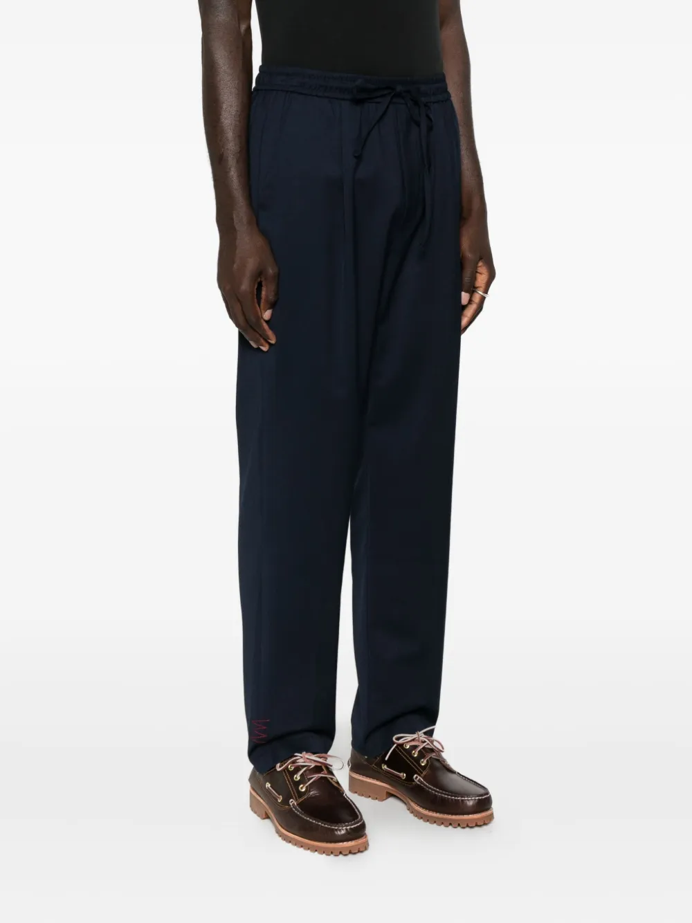 AMARÁNTO Broek met trekkoordtaille Blauw
