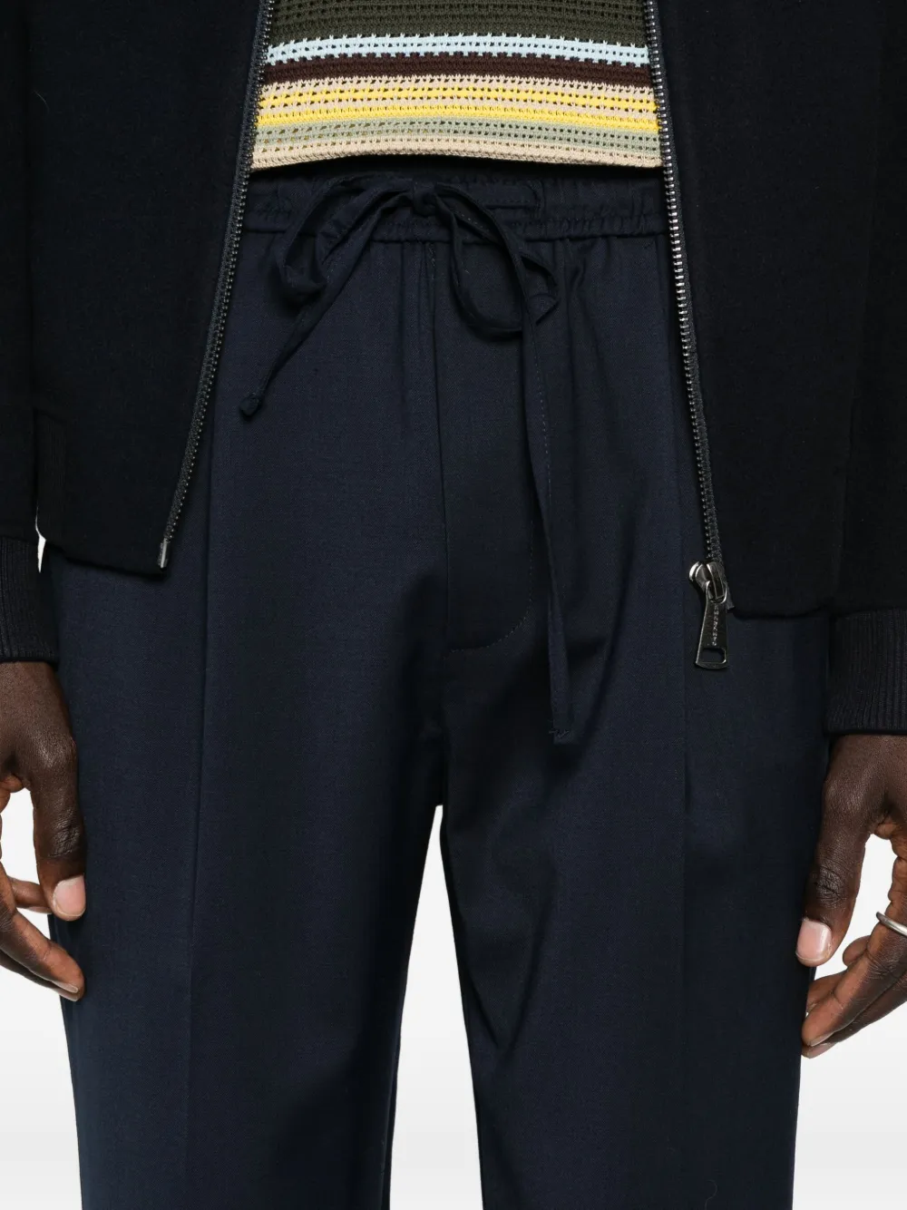 AMARÁNTO Broek met trekkoordtaille Blauw
