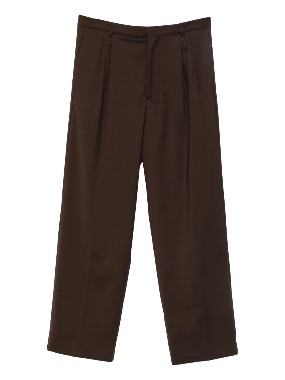 AMARÁNTO pleat-detail trousers | Brown | Image 1