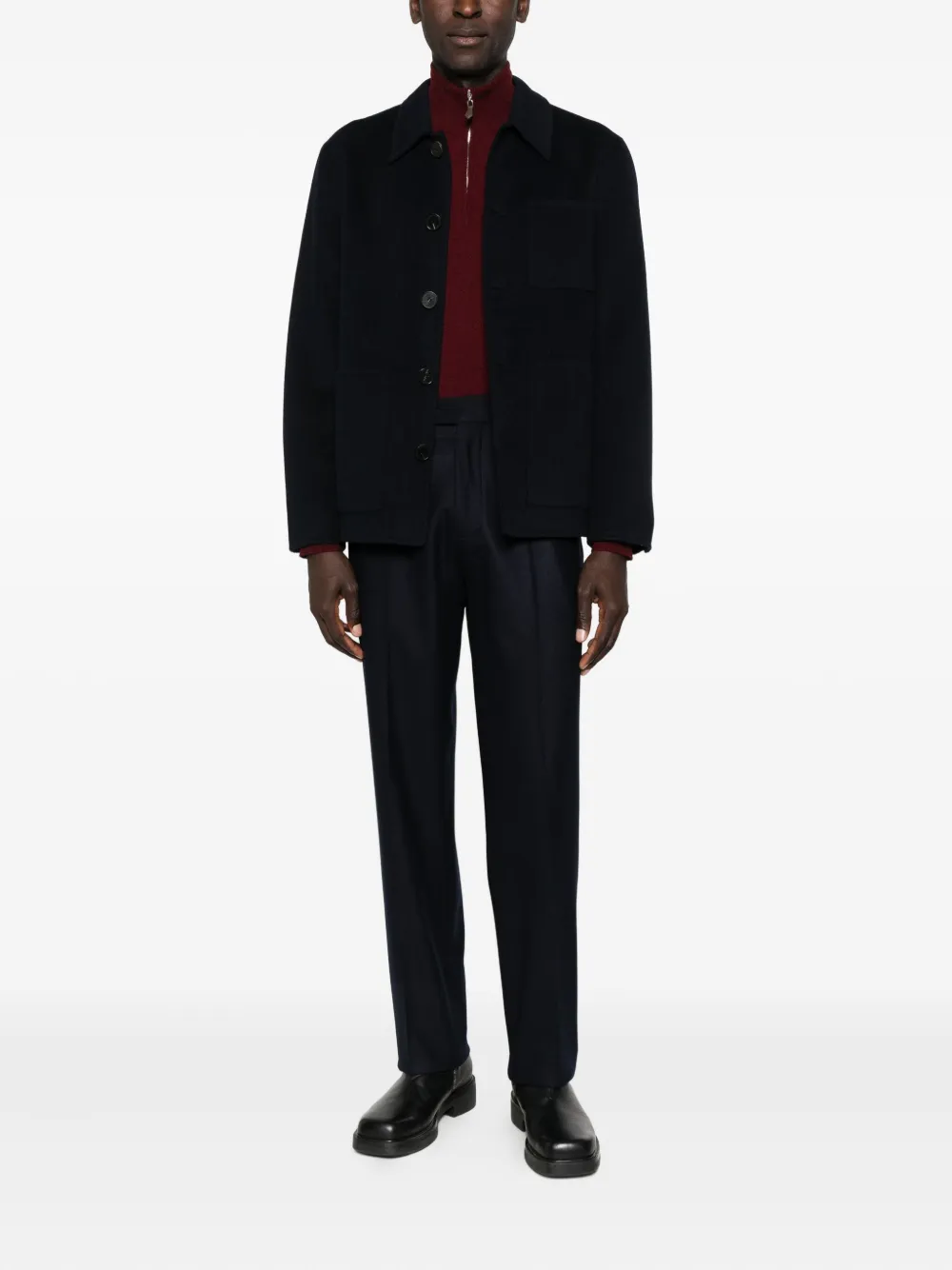 AMARÁNTO point-collar coat | Single Breasted Coats | Image 2