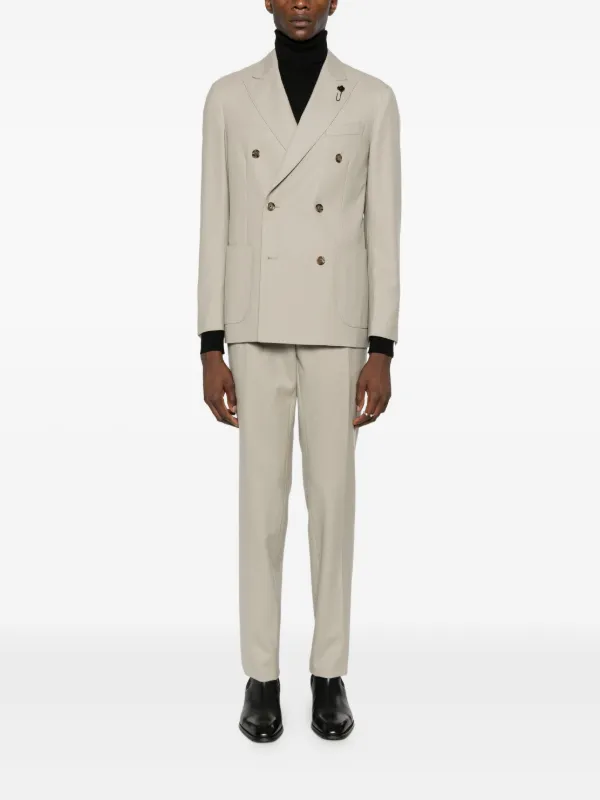 Lardini ダブルスーツ | ニュートラル | FARFETCH JP