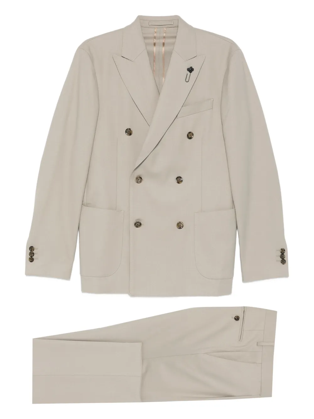 Lardini traje con doble botonadura | neutro | Image 1