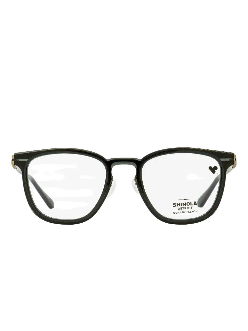 Shinola keyhole-bridge square glasses | Black | Image 1