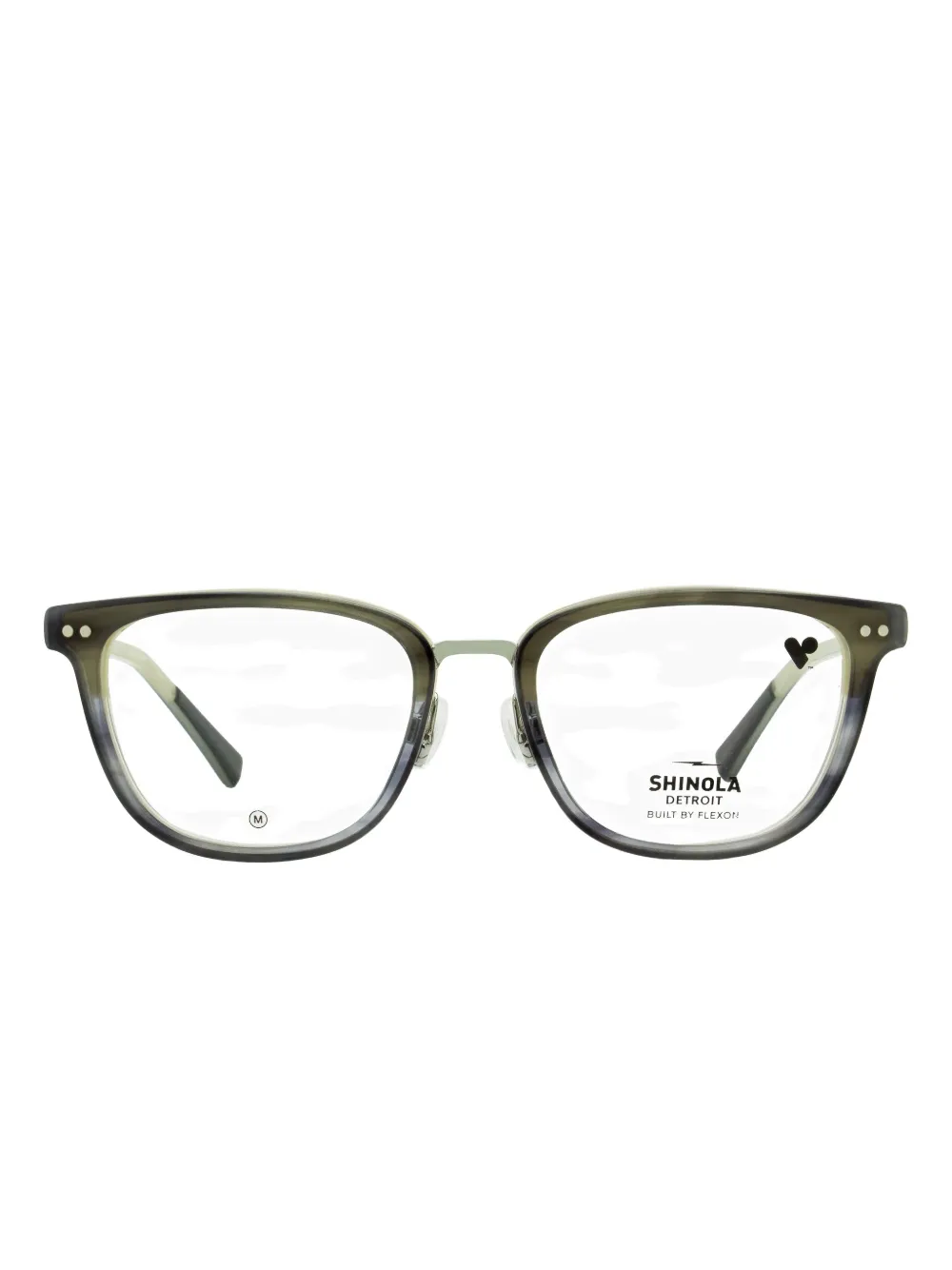 Shinola rounded rectangle-frame glasses | Blue | Image 1