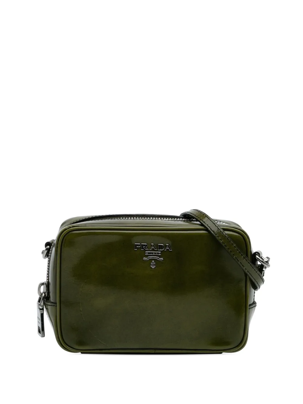 Prada Pre-Owned 2013-2024 mini Spazzolato Umhängetasche | Grün | Image 1