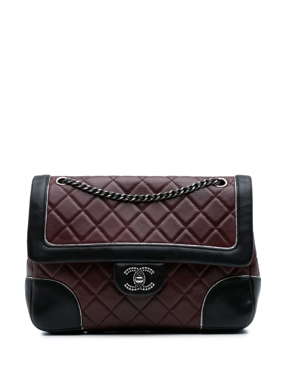 CHANEL Pre-Owned 2015-2016 Paris Salzburg Medium Lambskin Tyrolean CHANEL Pre-Owned 2015-2016 Paris Salzburg Medium Lambskin Tyrolean