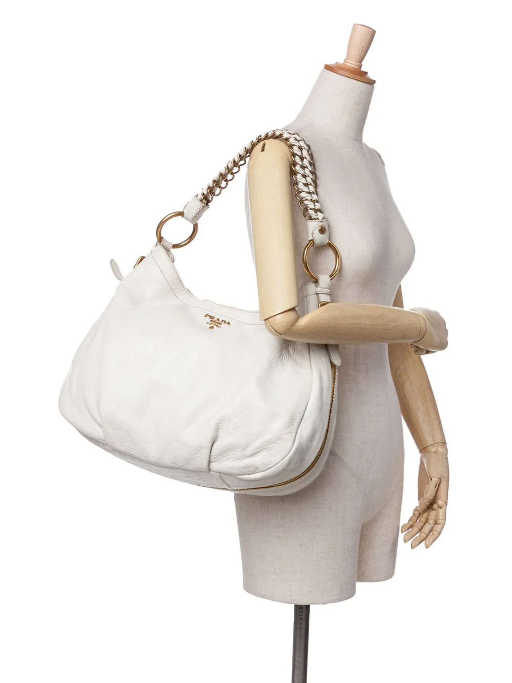 Prada Pre-Owned 2000-2024 Cervo Lux Side Zip hobo bag | Pre-Owned | Image 2