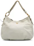 Prada Pre-Owned 2000-2024 Cervo Lux Side Zip hobo bag - White
