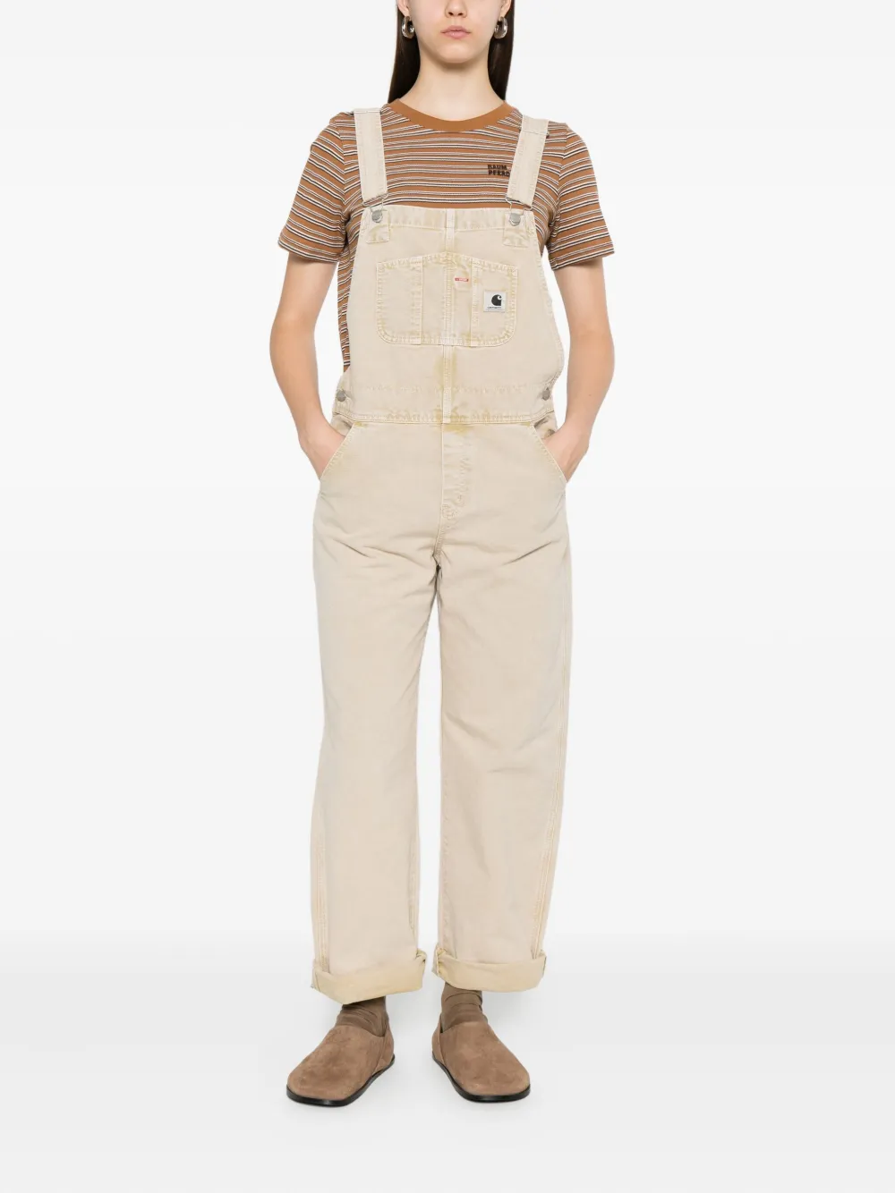 Carhartt WIP Bib button-fastening pocket dungaree | Full Length | Image 2