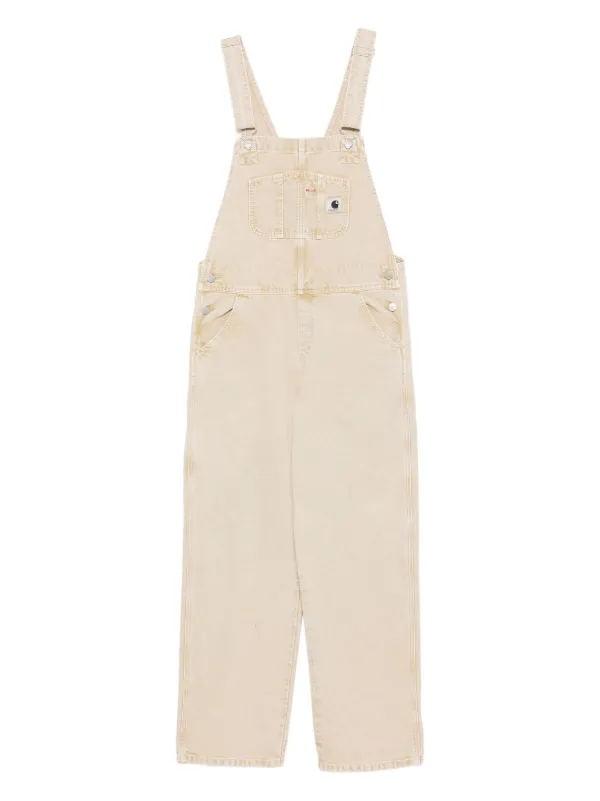 パンツ Carhartt wip Bib overall Carhartt WIP Women's Straight Bib Overall Beige I034322