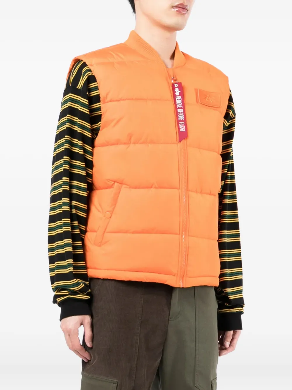 Alpha Industries Bodywarmer met logopatch Oranje