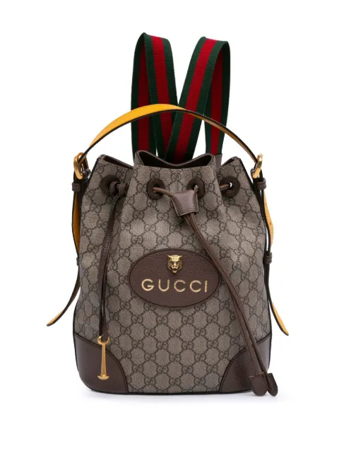 Gucci Pre-Owned bolso bombonera GG Supreme Neo Vintage con cordones 2016-2025