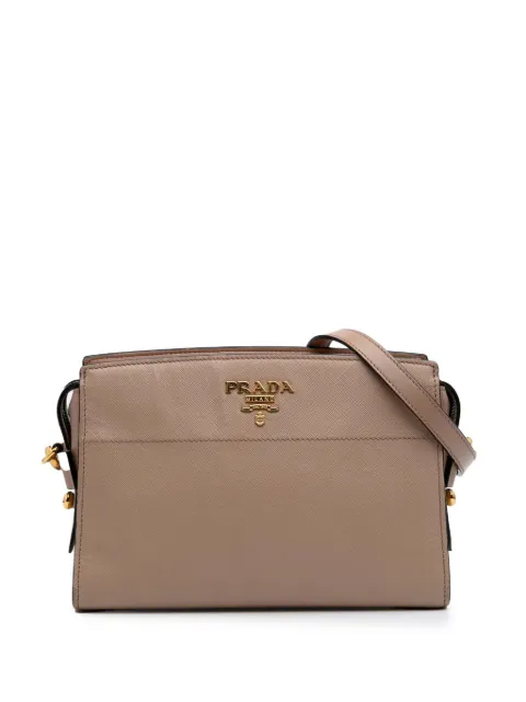 Prada Pre-Owned 2000-2024 Saffiano and City Calf Esplanade crossbody bag