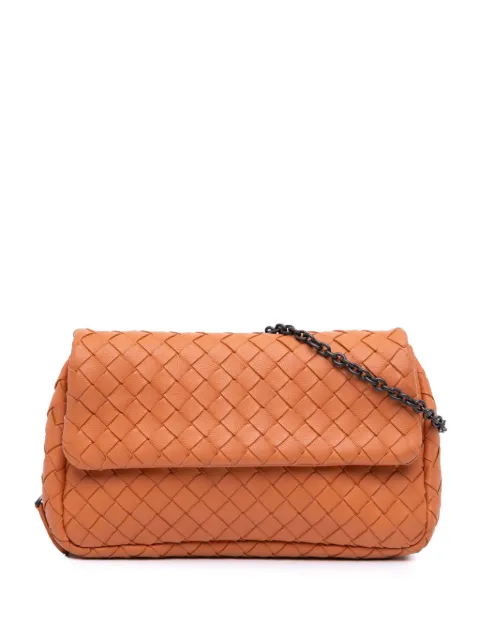 Bottega Veneta Pre-Owned 2012-2024 Mini Nappa Intrecciato Expandable Chain crossbody bag