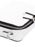 Prada Pre-Owned 2000-2024 Small Embossed Spazzolato Leather Brique crossbody bag - White