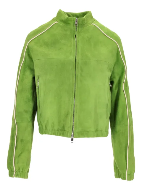 LA ROSE suede zip-up jacket