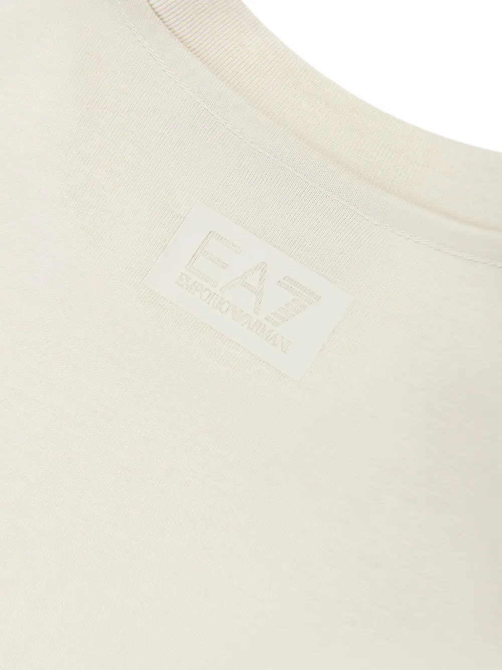 Emporio Armani Kids T-shirt met logo-reliëf Beige