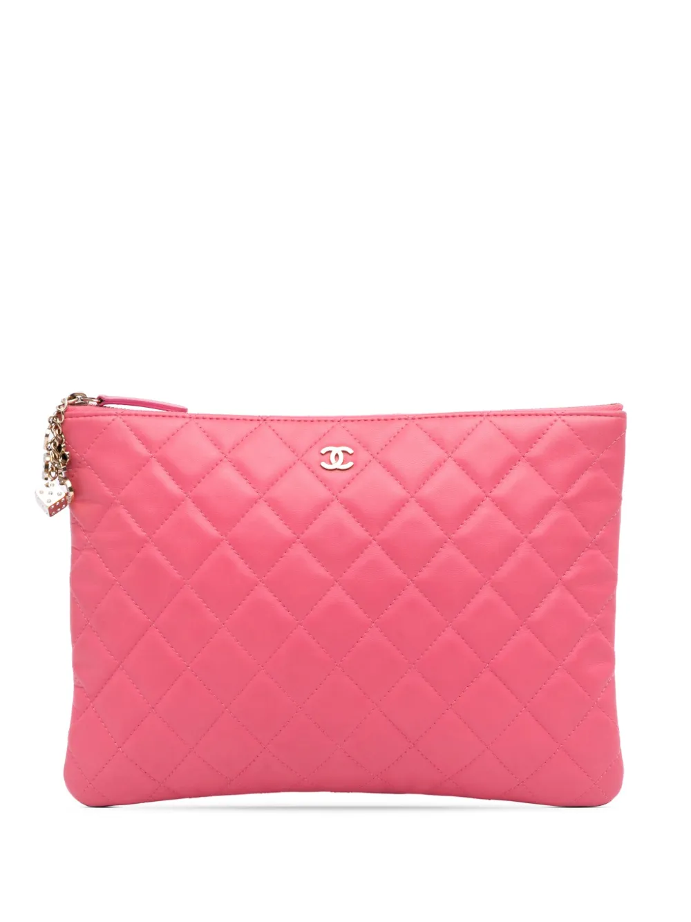CHANEL Pre-Owned pochette matelassée O Case médium (2016-2017) | rose | Image 1