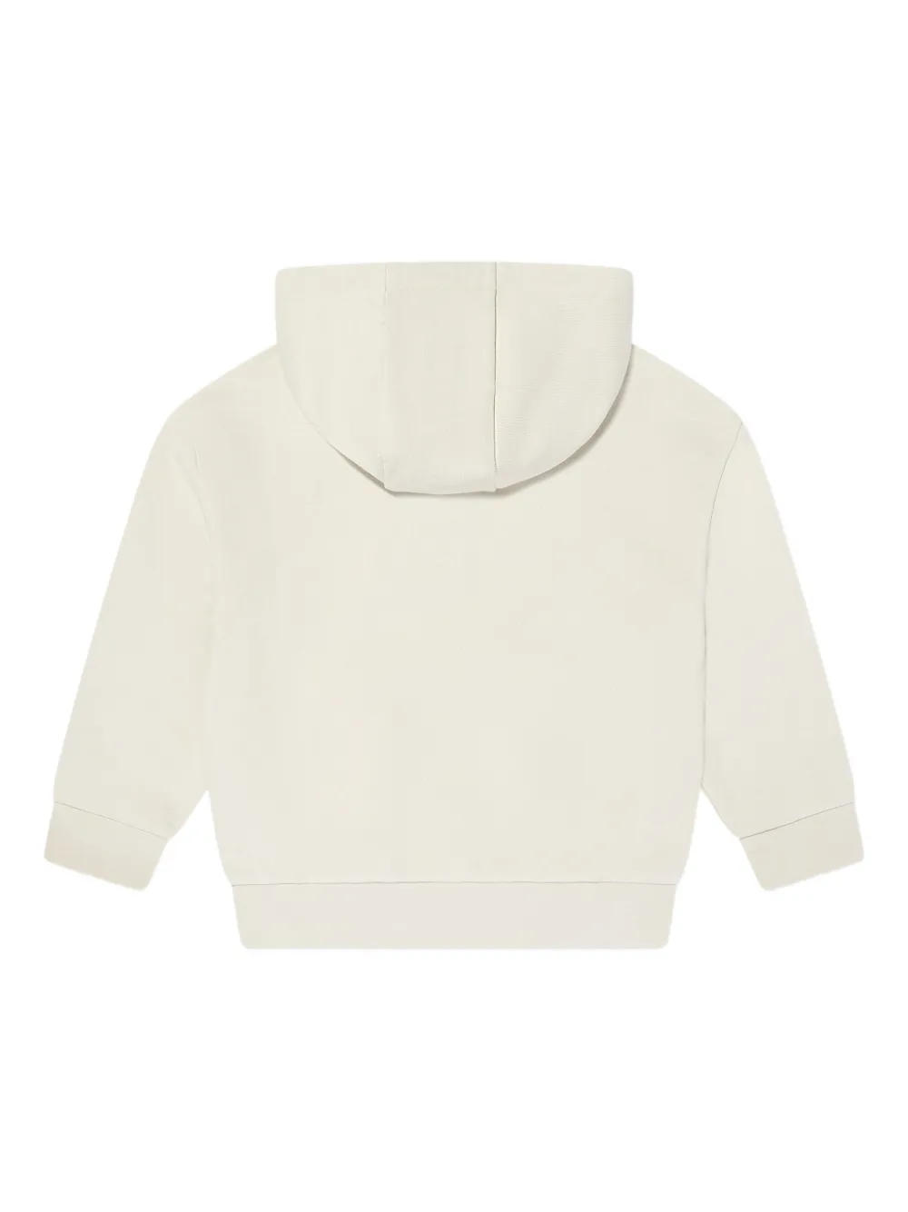 Emporio Armani Kids Hoodie met logo-reliëf Beige