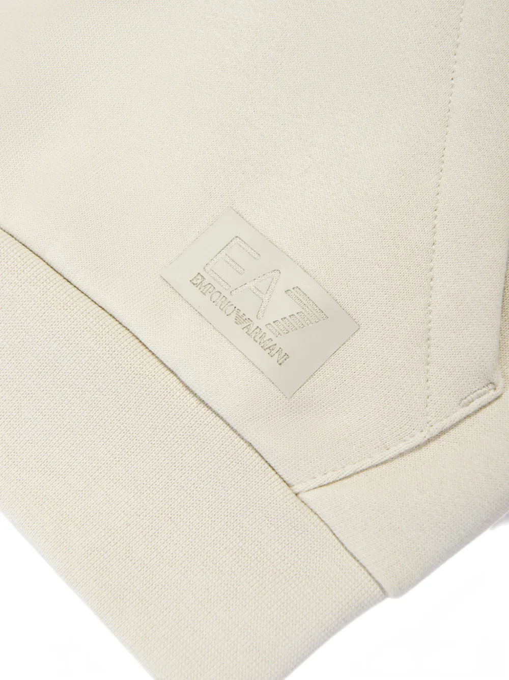 Emporio Armani Kids Hoodie met logo-reliëf Beige