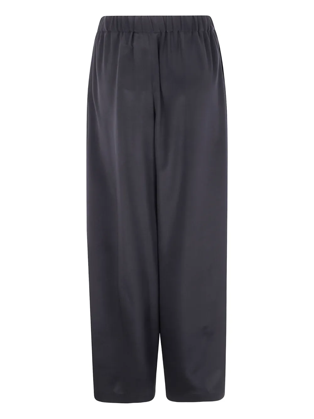 Max Mara elasticated-waist silk trousers Zwart