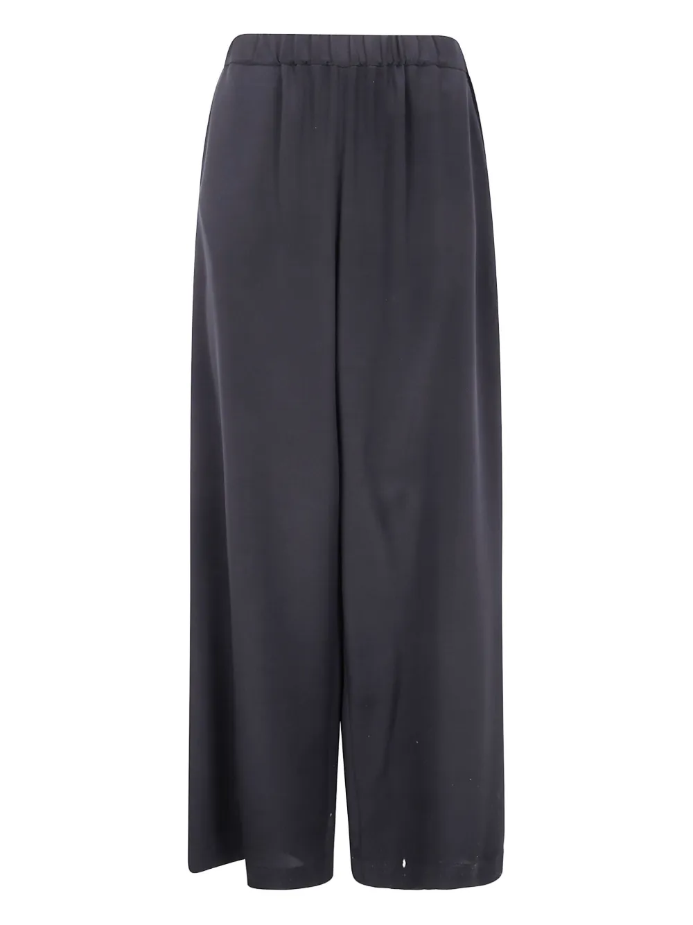Max Mara elasticated-waist silk trousers Zwart