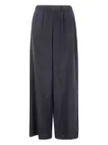 Max Mara elasticated-waist silk trousers - Black