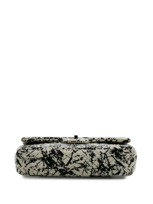 CHANEL Pre-Owned 2017-2018 Medium Classic Wool Herringbone Double