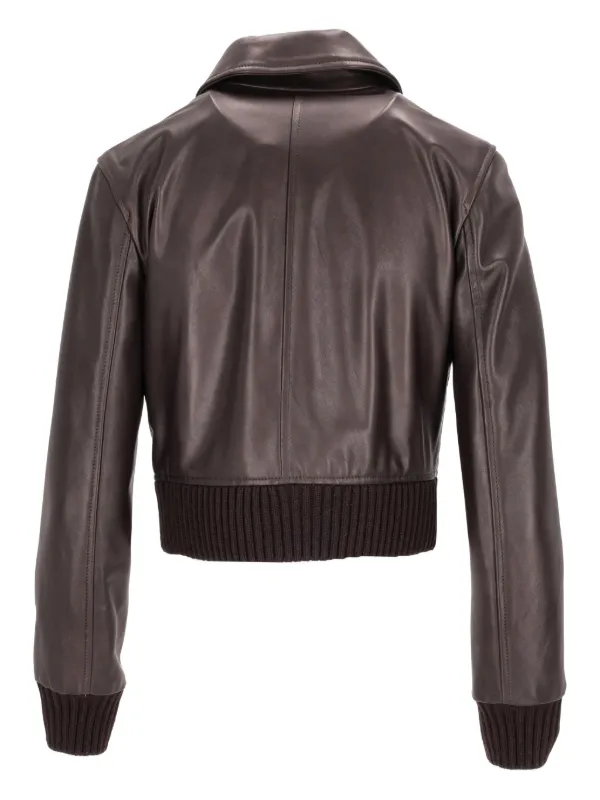 ジャケット・アウター Rosen Kreuz cropped leather jacket. Buy Love & Roses Black Faux Leather Cropped Trench Jacket from the