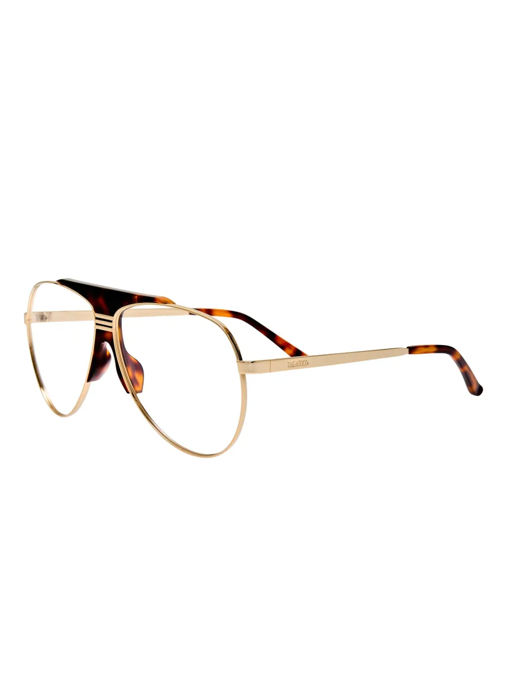 Linda Farrow pilot-frame tortoiseshell glasses | Image 2