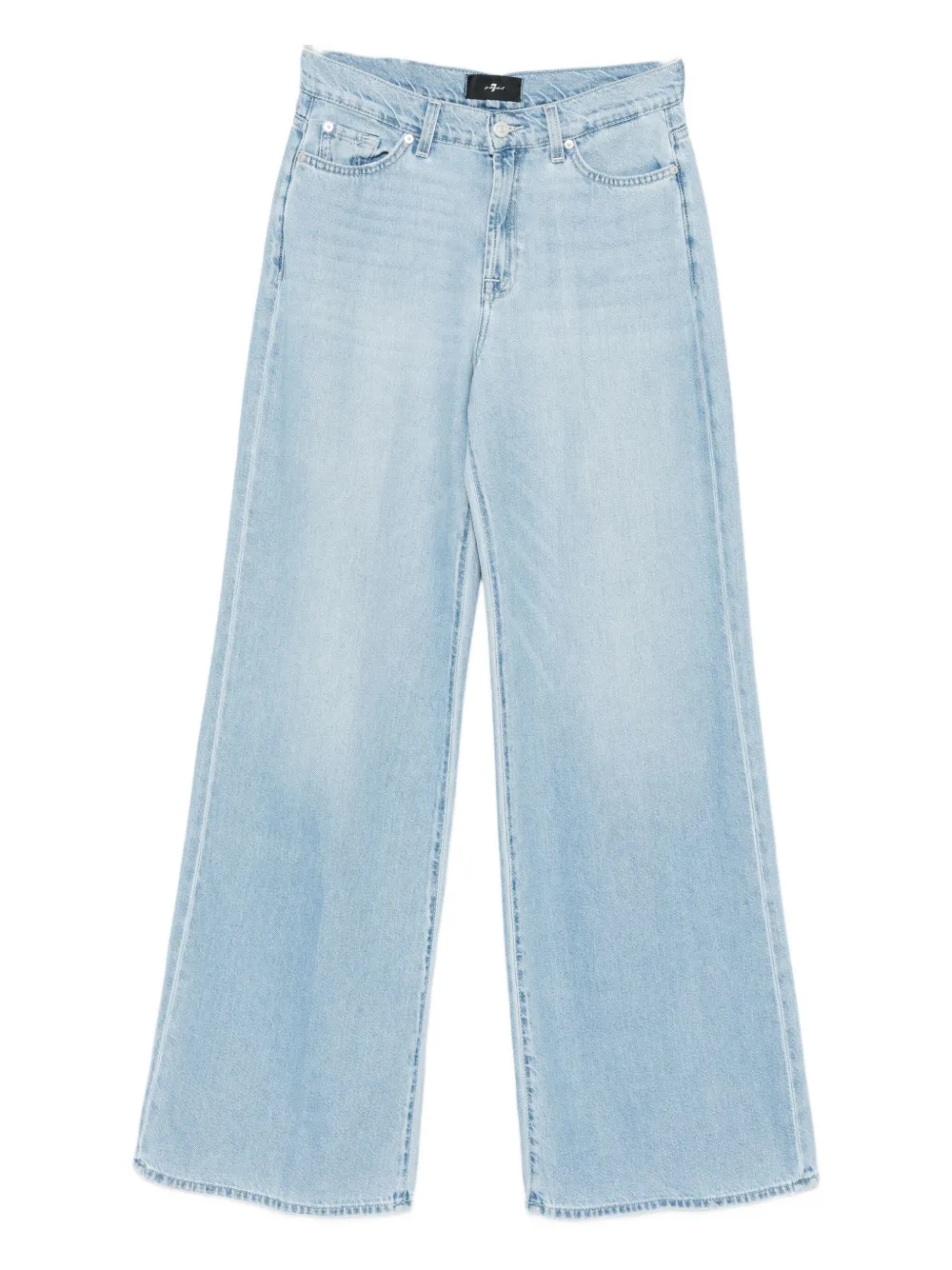 7 For All Mankind buttoned straight-leg jeans - Blu