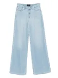 7 For All Mankind buttoned straight-leg jeans - Blue