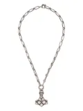 KUNDO quartz-embellished chain necklace - Silver