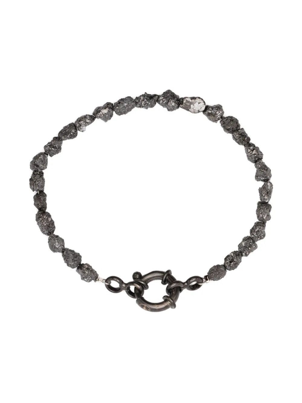KUNDO rhodium black-diamond bracelet - ブラック KUNDO rhodium black-diamond bracelet - ブラック