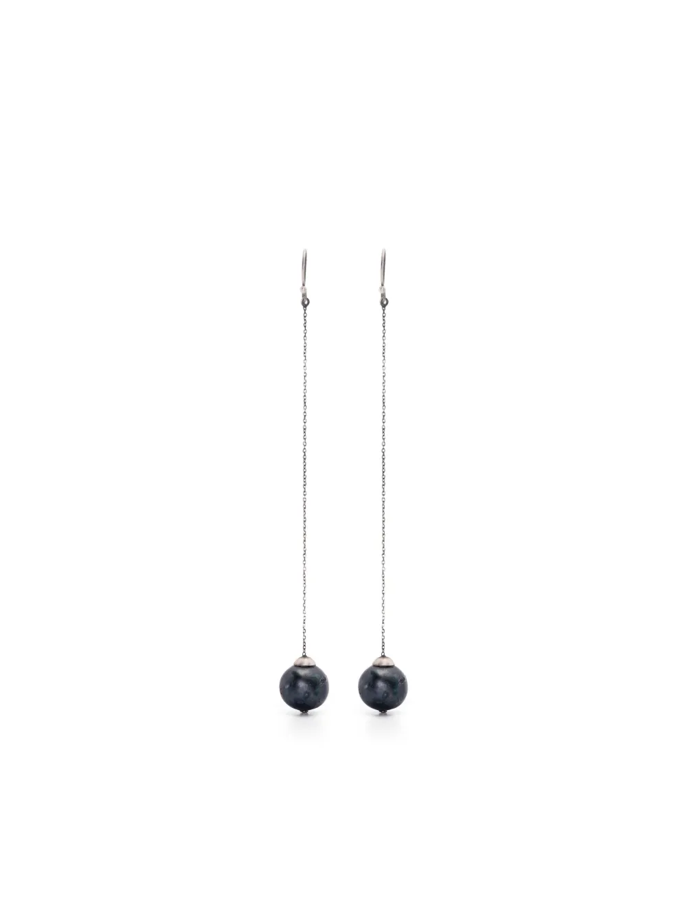 KUNDO aretes en plata de ley con cuentas | plateado | Image 1