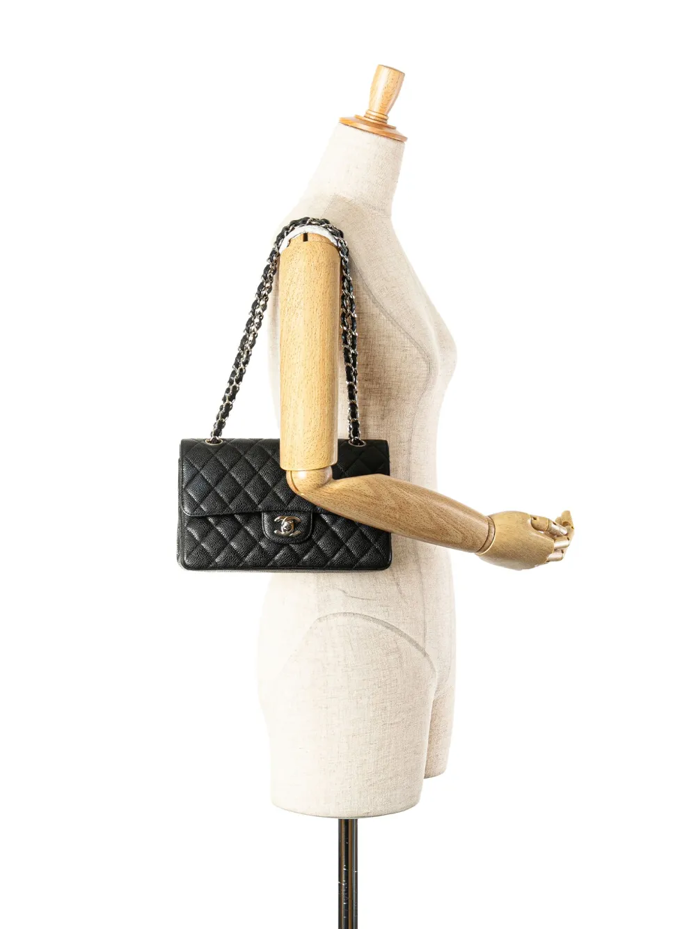 CHANEL Pre-Owned 2012 Medium Classic Caviar Double Flap shoulder bag | Pre-Owned | Image 2