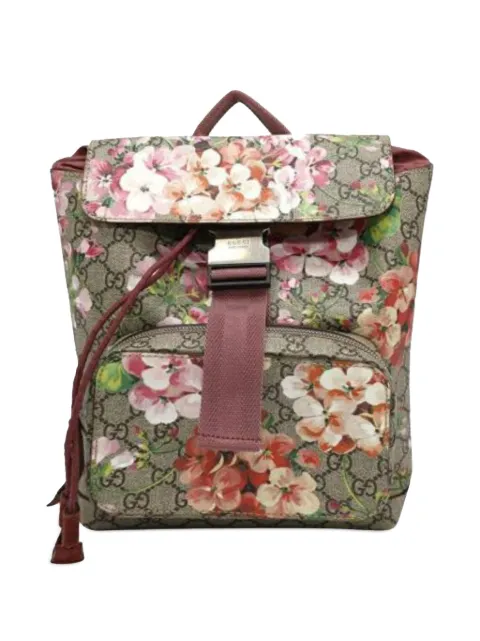 Gucci Pre-Owned 2000-2015 Small GG Supreme Blooms Single Buckle backpack